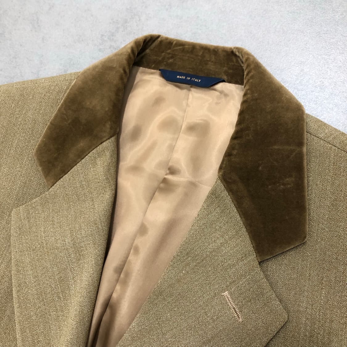 브룩스브라더스 로로피아나 벨벳카라 탑코트 이태리 체스터필드 44L 상품이미지3