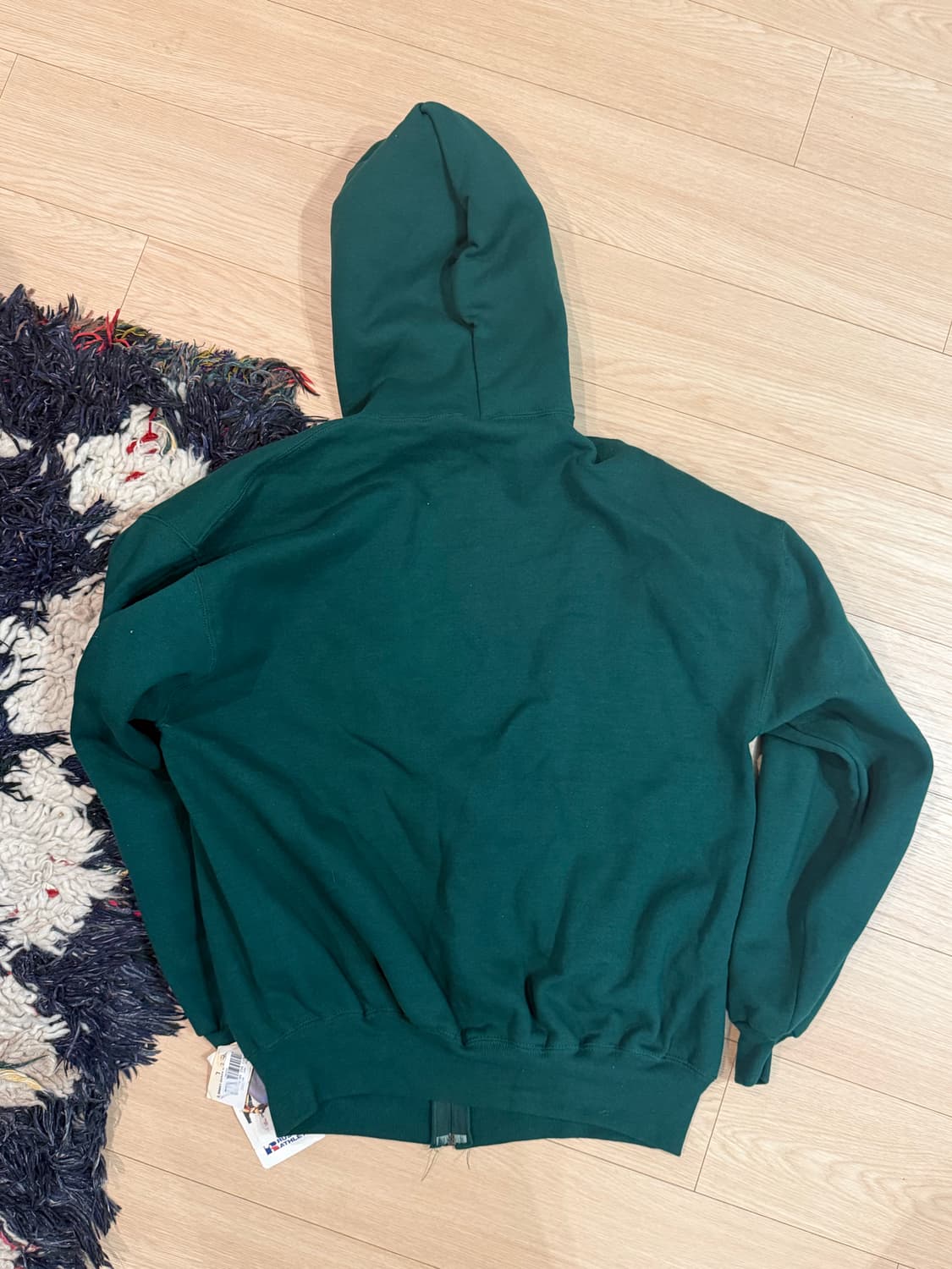 [L] 90s 러셀 후드 집업 데드스탁 그린 상품이미지3