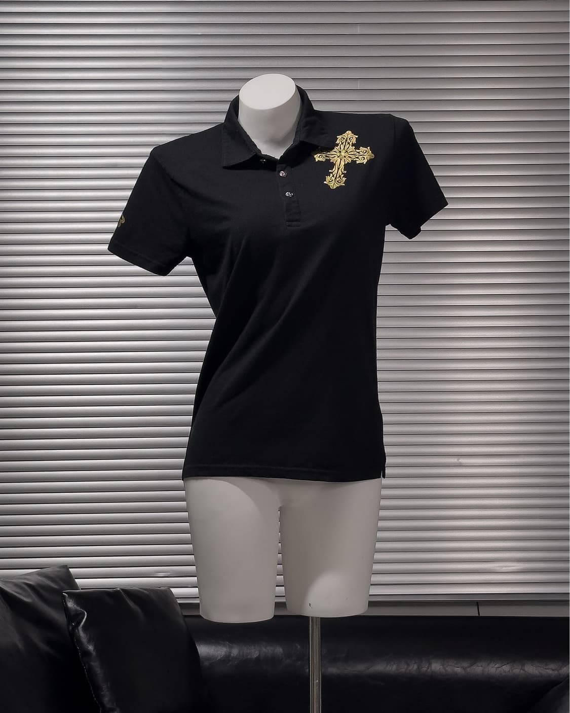 {BABY MAKER} Gold Cross Polo Shirt  상품이미지1