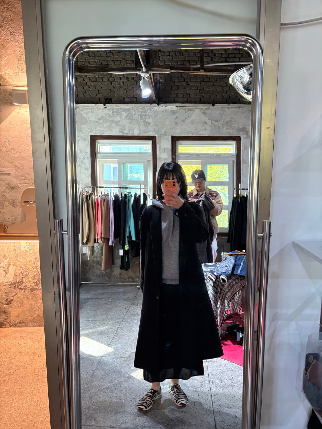 메종마르지엘라 셔링 소매 코트 블랙코트  상품이미지4