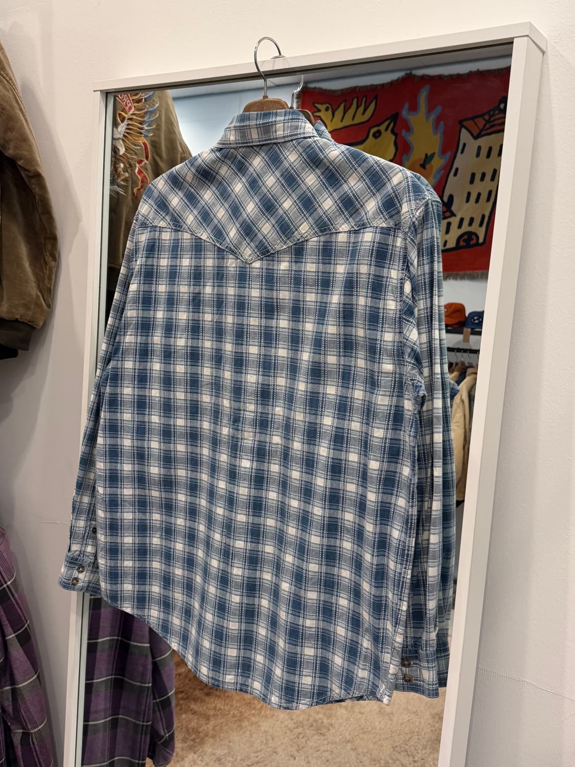 Wrangler 랭글러 웨스턴 체크 셔츠 상품이미지5