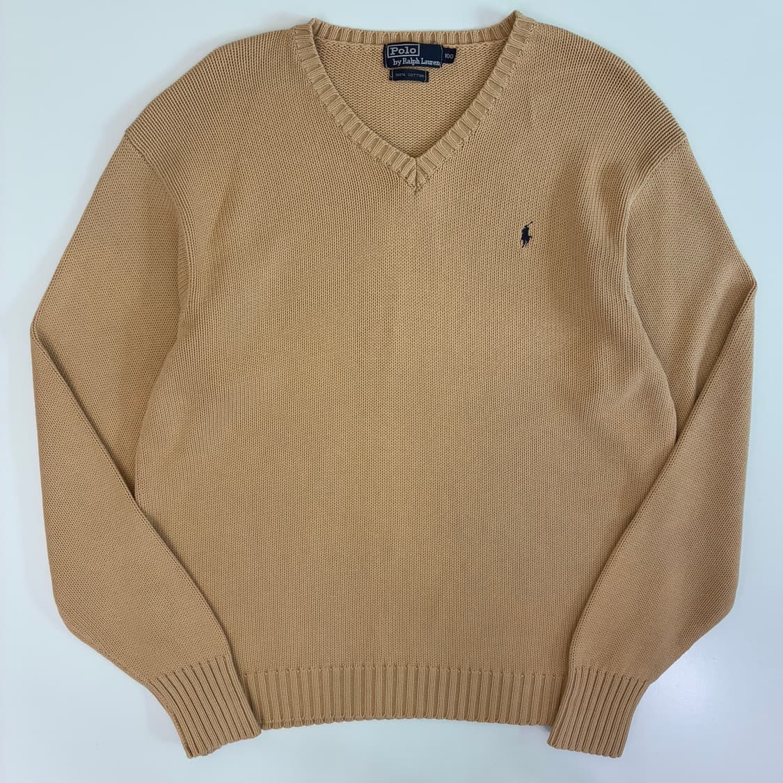 Polo 폴로 랄프로렌 베이지 헤비코튼 니트 상품이미지2