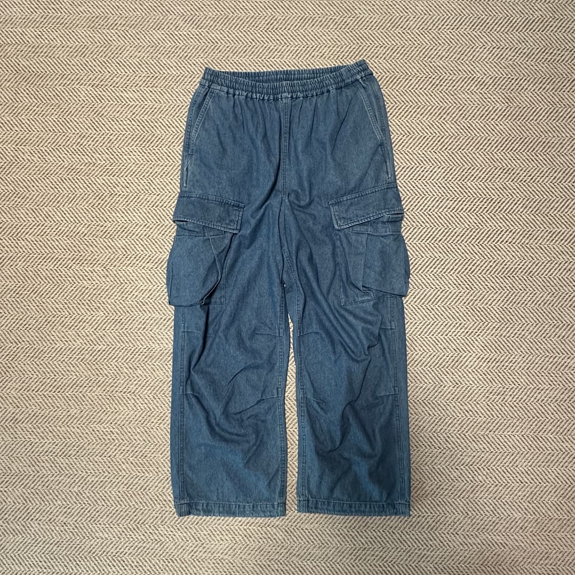 BEAMS vintage cargo denim wide pants 상품이미지1