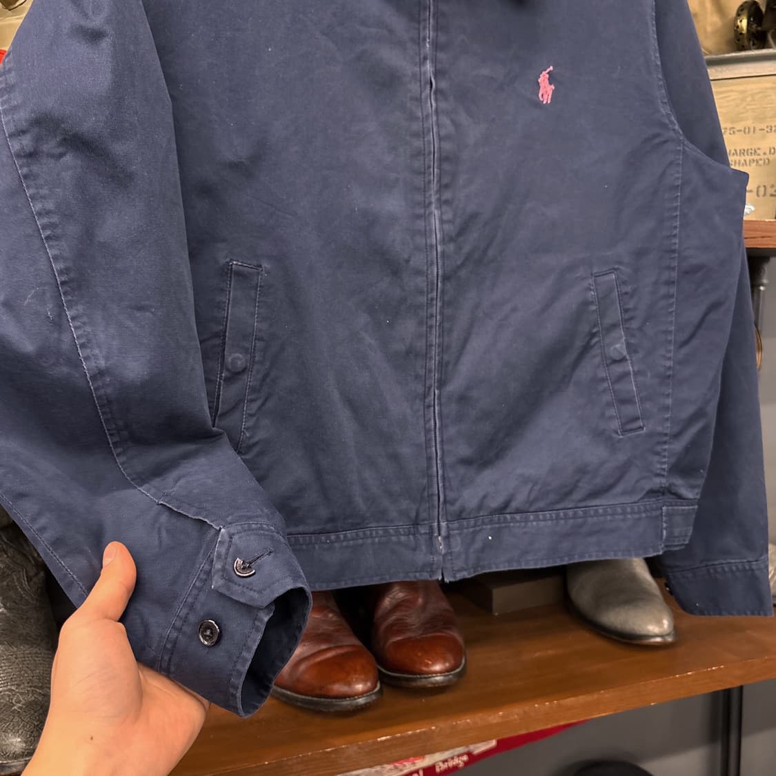 90s 랄프로렌 스포츠 크롭 바이스윙 자켓 핑크포니 N833 상품이미지4