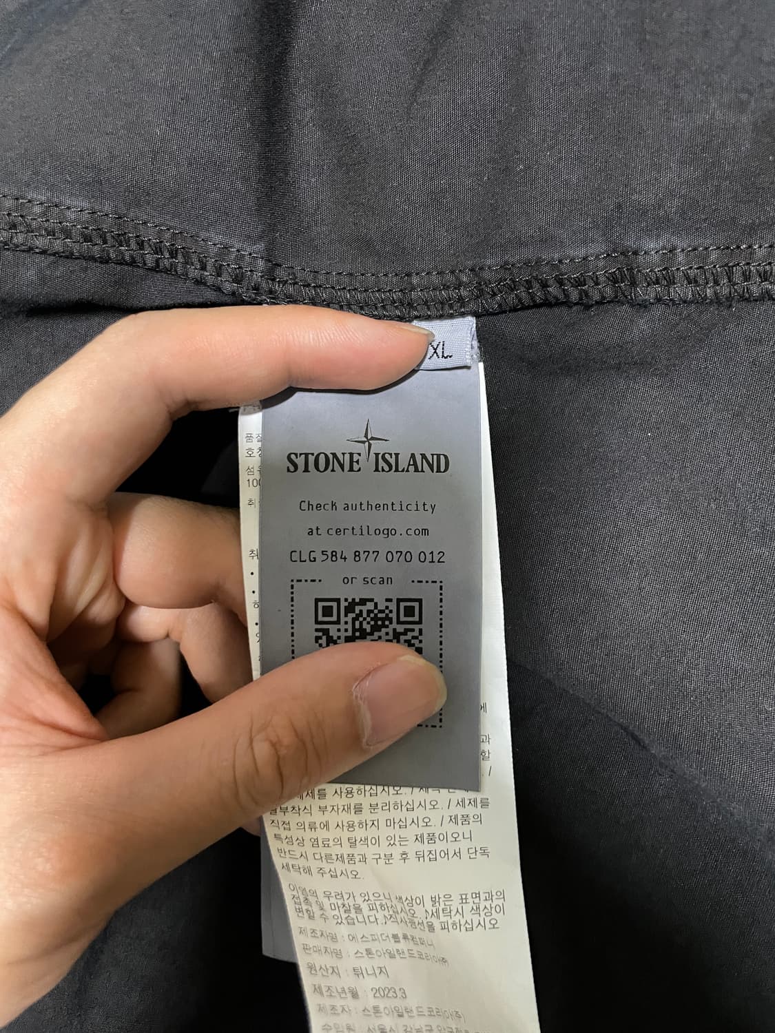 스톤아일랜드 오버셔츠 블랙 XL 상품이미지3
