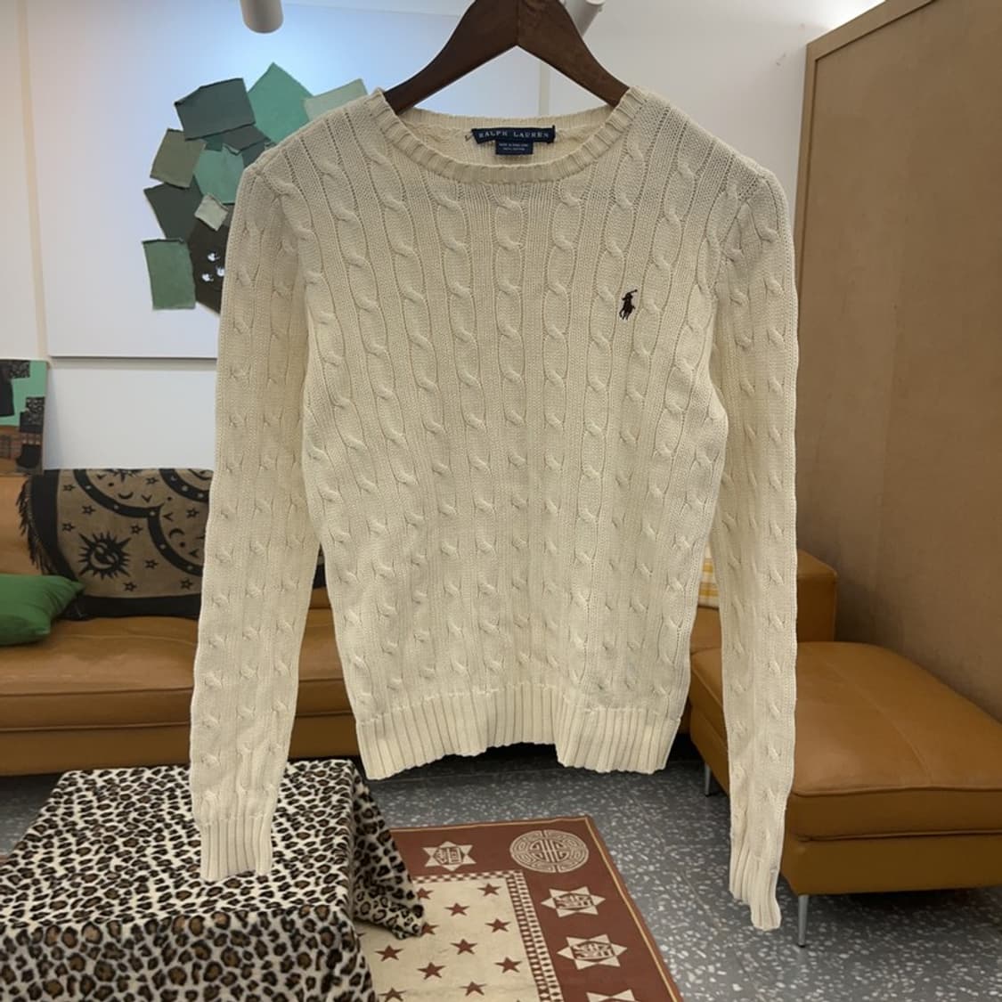 폴로 랄프로렌 캐주얼 폭닥 여리 꽈배기 니트 85 C09477 상품이미지3