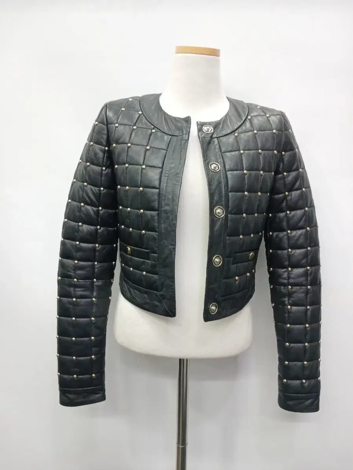 MARCIANO 크롭 가죽쟈켓 44 상품이미지1