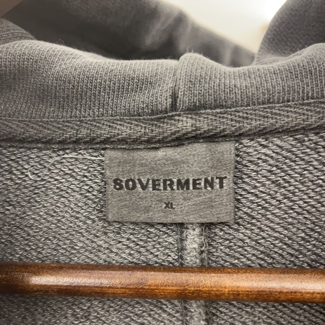 소버먼트 빈티지 피그먼트 오버핏 후드집업 XL C07159 상품이미지5