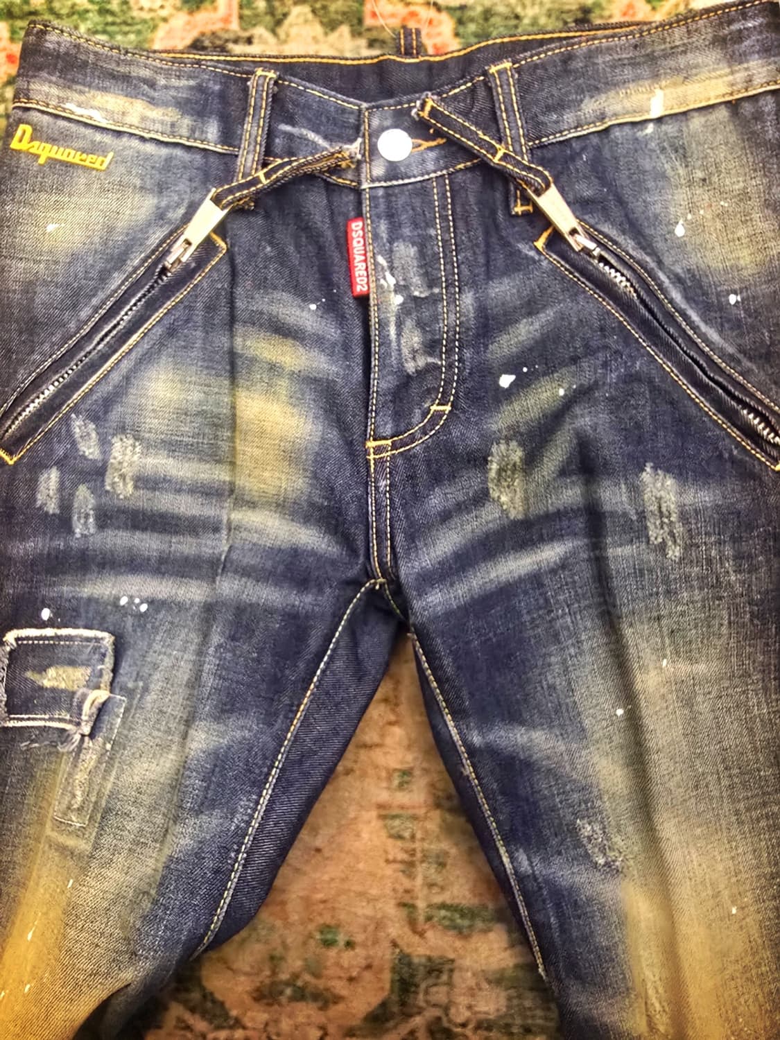 디스퀘어드2(Dsquared2)지퍼 디테일 스키니 쿨마이너 데님 진 상품이미지3