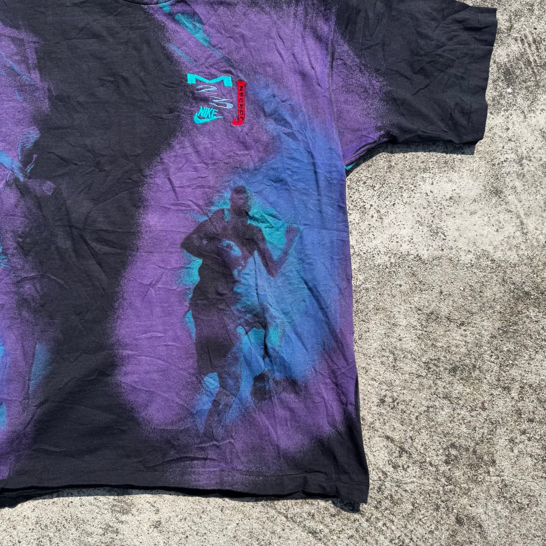 [M] 90s Nike 나이키 마이클조던 올오버 프린팅 티셔츠 상품이미지4