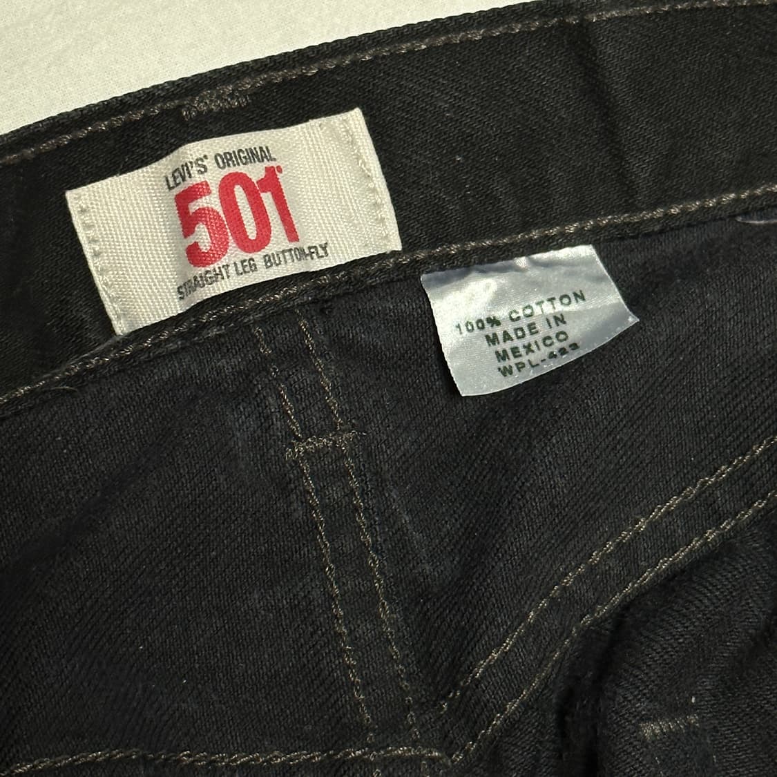 리바이스 501 블랙 데님 상품이미지5