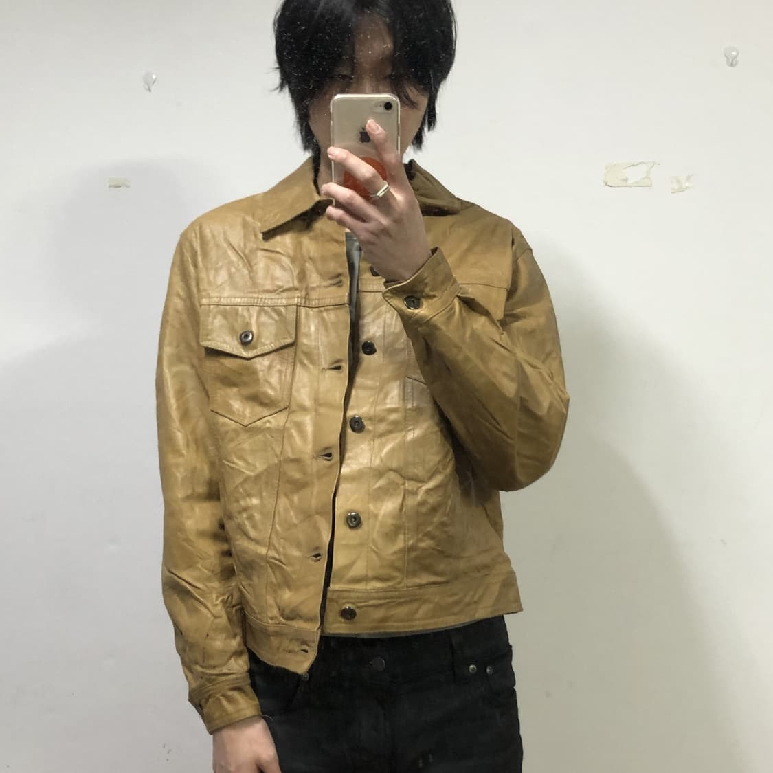 Overpell  레더 트러커 자켓  상품이미지3