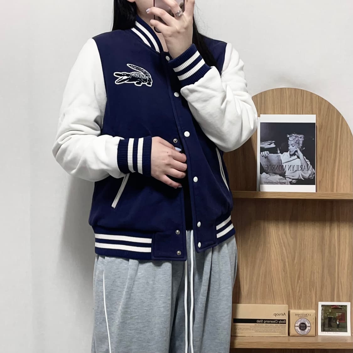 [정품] 라코스테 네이비 빅로고 자켓 [ 40 ] 상품이미지3