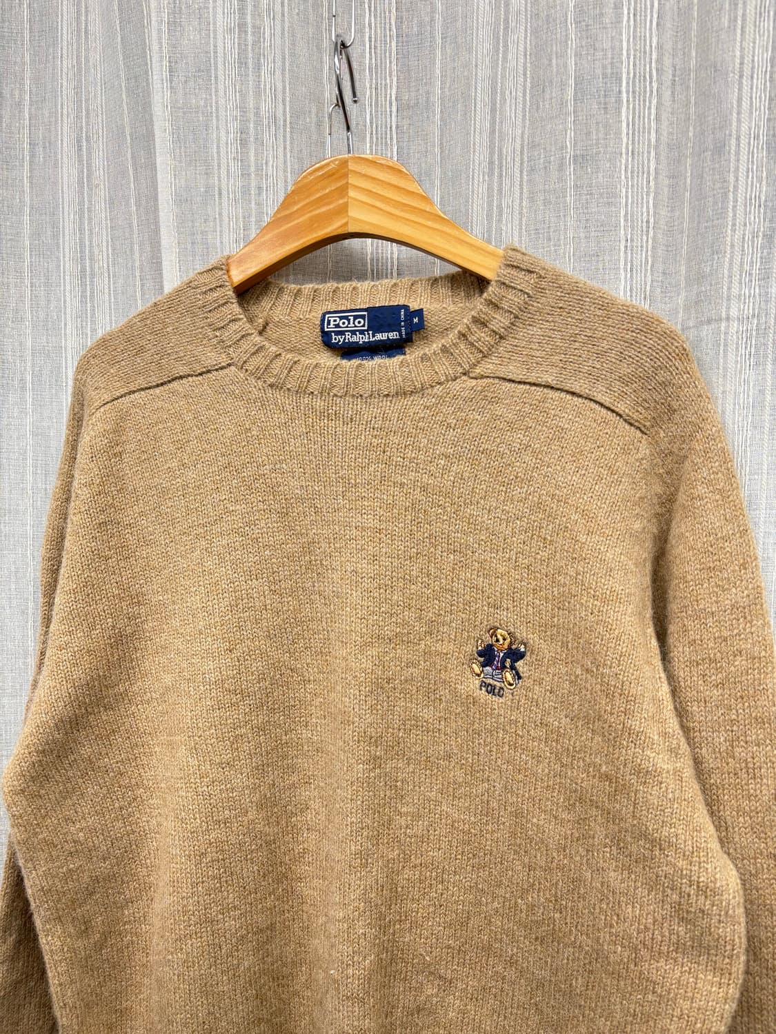 90s 폴로 랄프로렌 베어 울니트 스웨터 상품이미지4