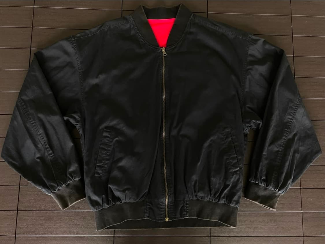 XL) 90s 빈티지 말보로 리버시블 봄버 자켓 상품이미지4