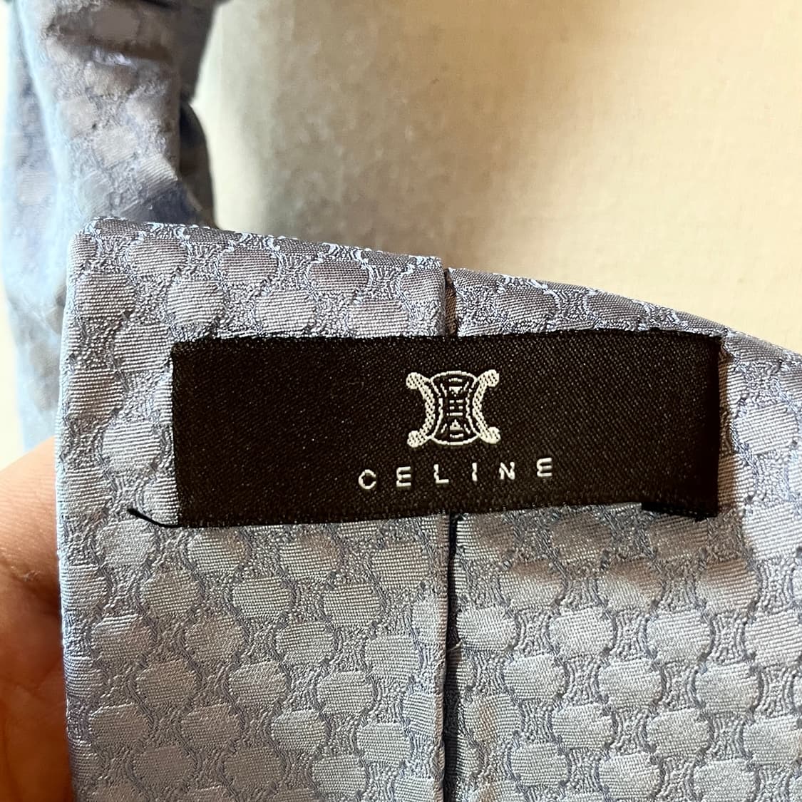 00s 셀린느 시그니처 자카드 넥타이 상품이미지3