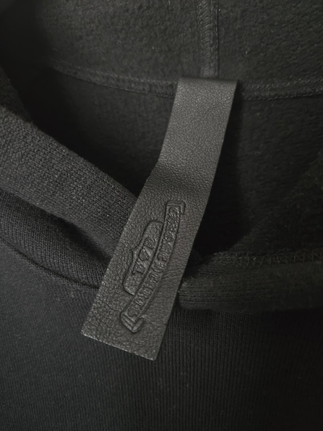 크롬하츠 자수 크로스 가죽은장 패치 후드(정품) 상품이미지6
