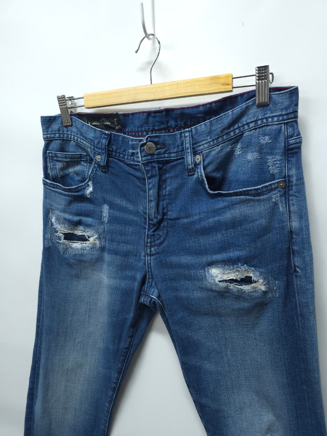 알마니(A|X) 덧댐 중청 워싱 청바지 ( 31~33 ) 상품이미지2