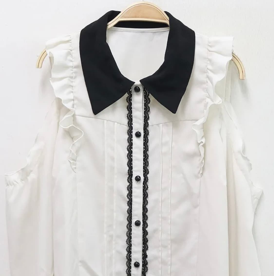 착샷ㅇ)디마럽 디어마이러브 어깨트임 블라우스히메갸루양산형로리타지뢰계빈티지 상품이미지2