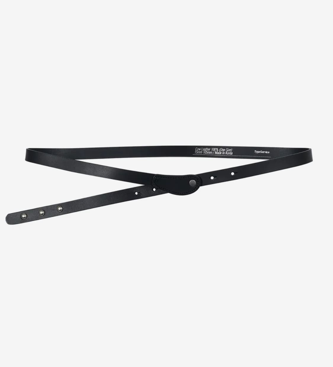 타입서비스 leather rivet belt black 레더 리벳 벨트  상품이미지2