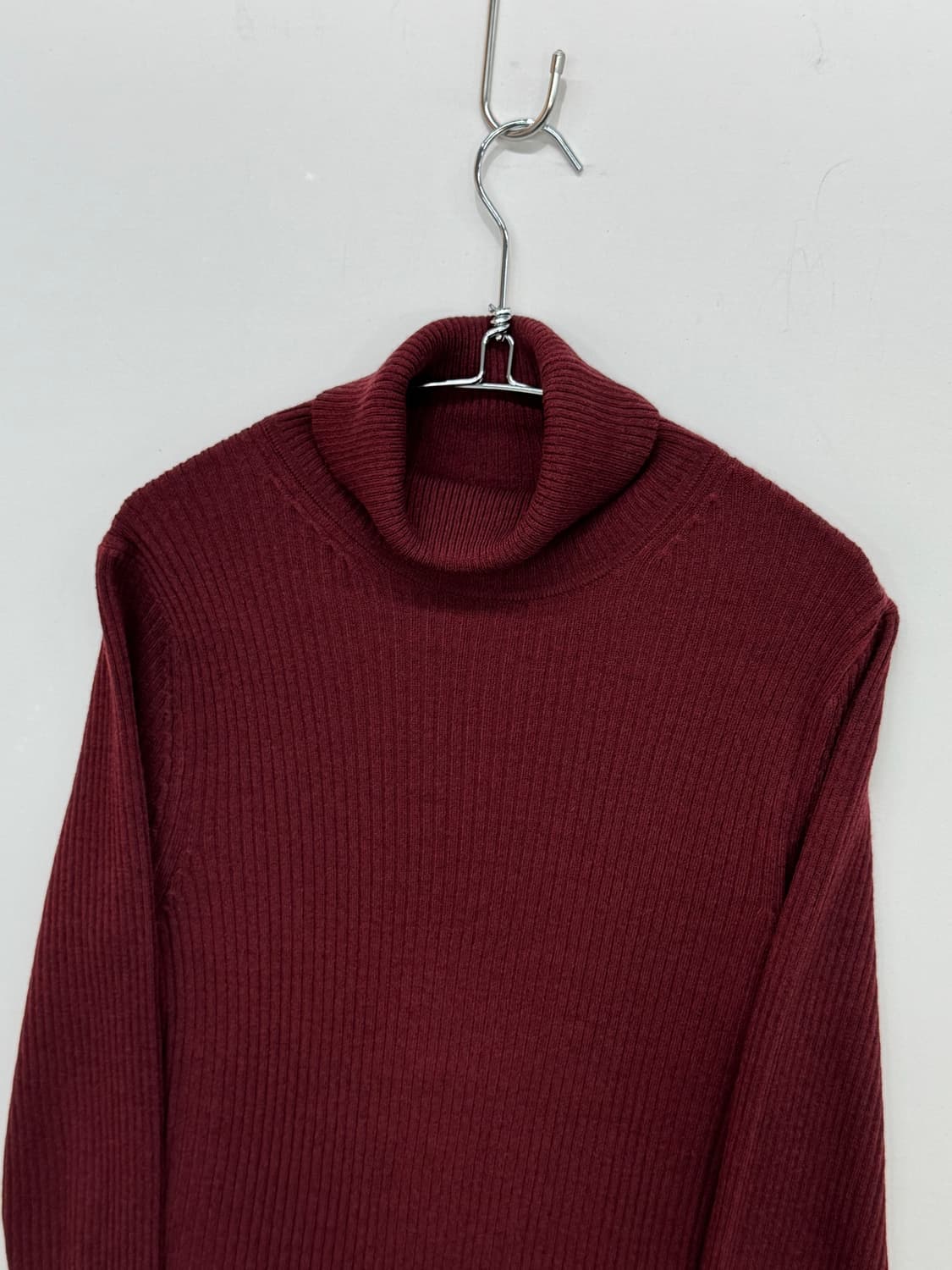 UNIQLO 유니클로 목폴라 니트 버건디 상품이미지3