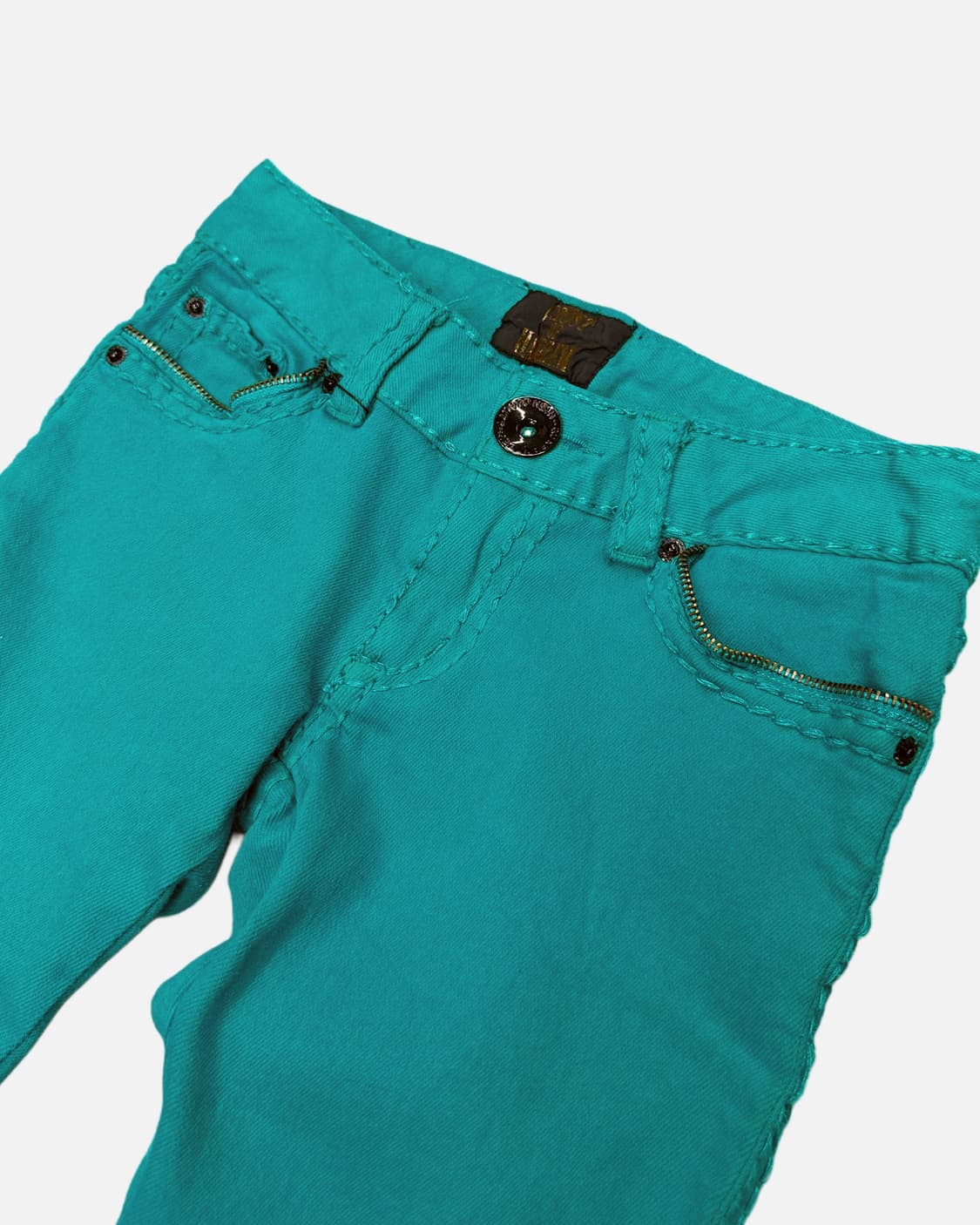 bluegreen zipper slim punk jean 상품이미지3