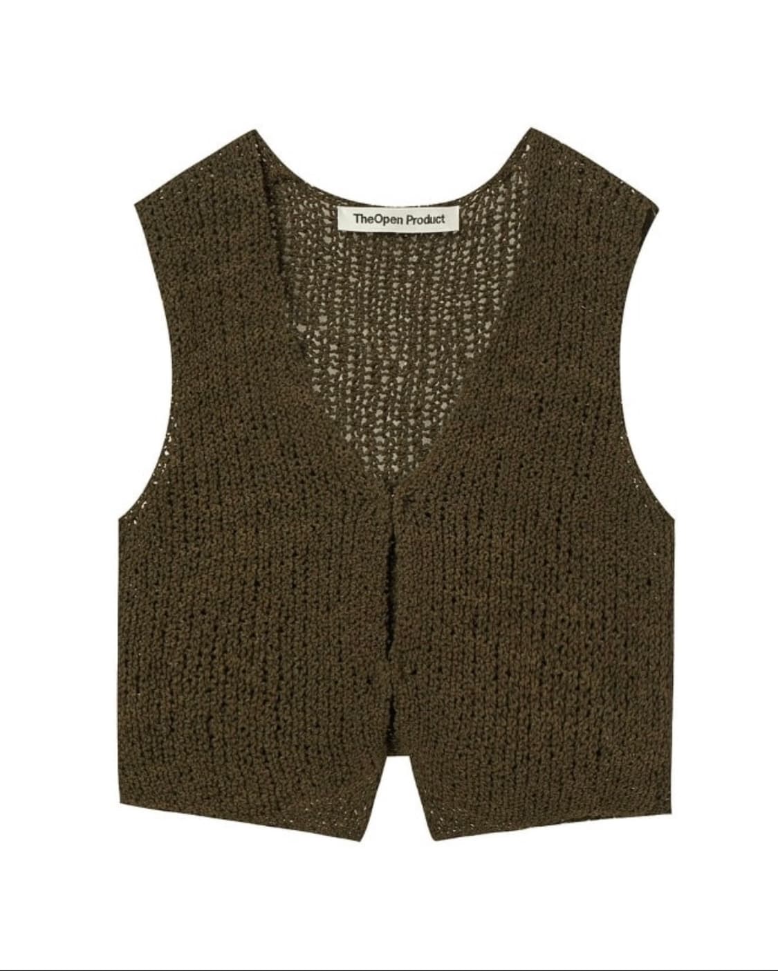 더오픈프로덕트 크로쉐 니트 베스트 상품이미지1