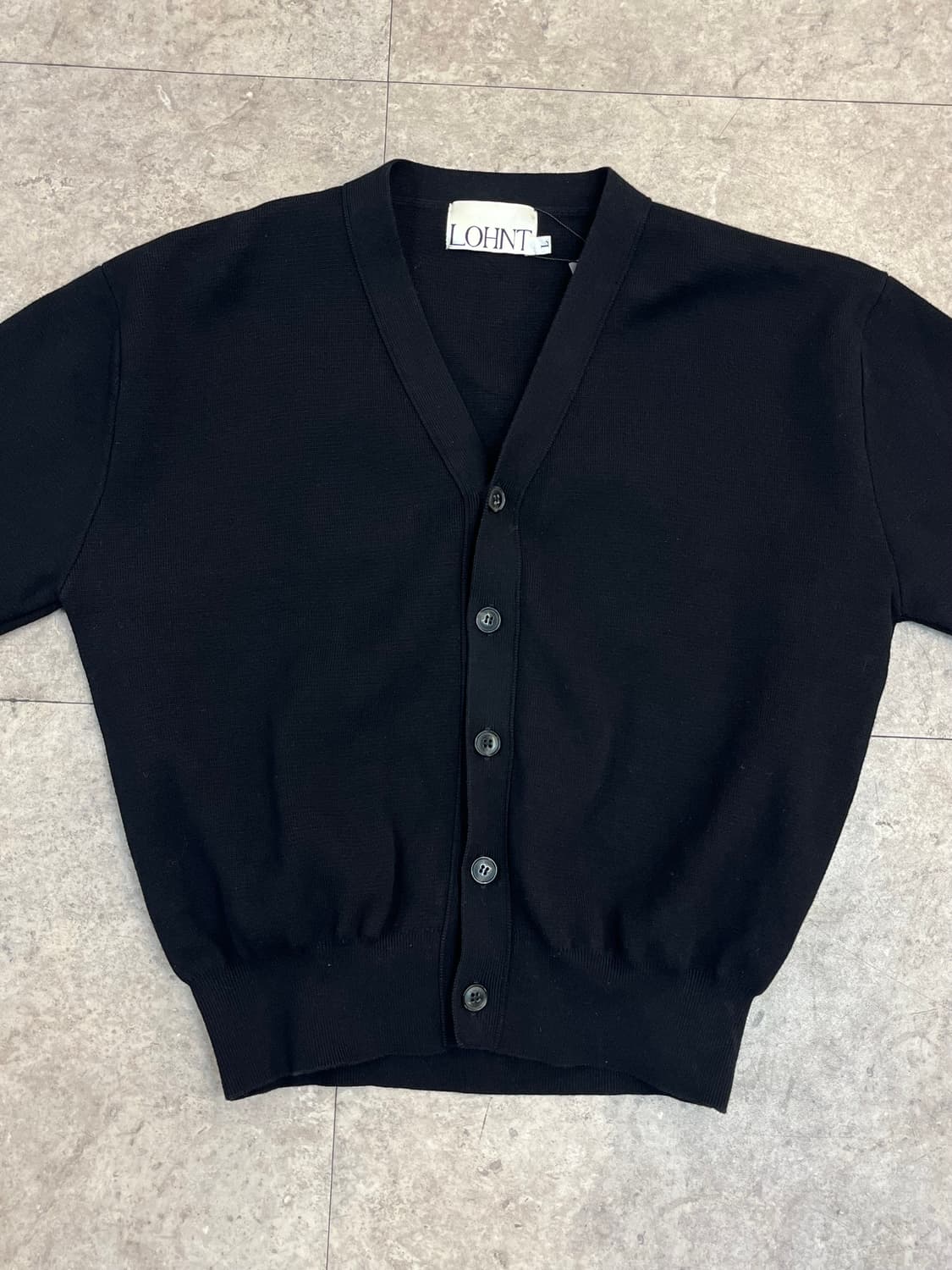 론트 코튼 가디건 블랙 L  #csz3669 상품이미지5