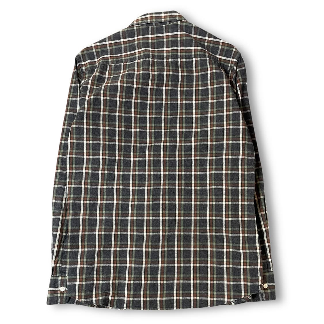 헨리코튼 네이비 브라운 그린 멀티 체크 긴팔 셔츠 100 상품이미지3