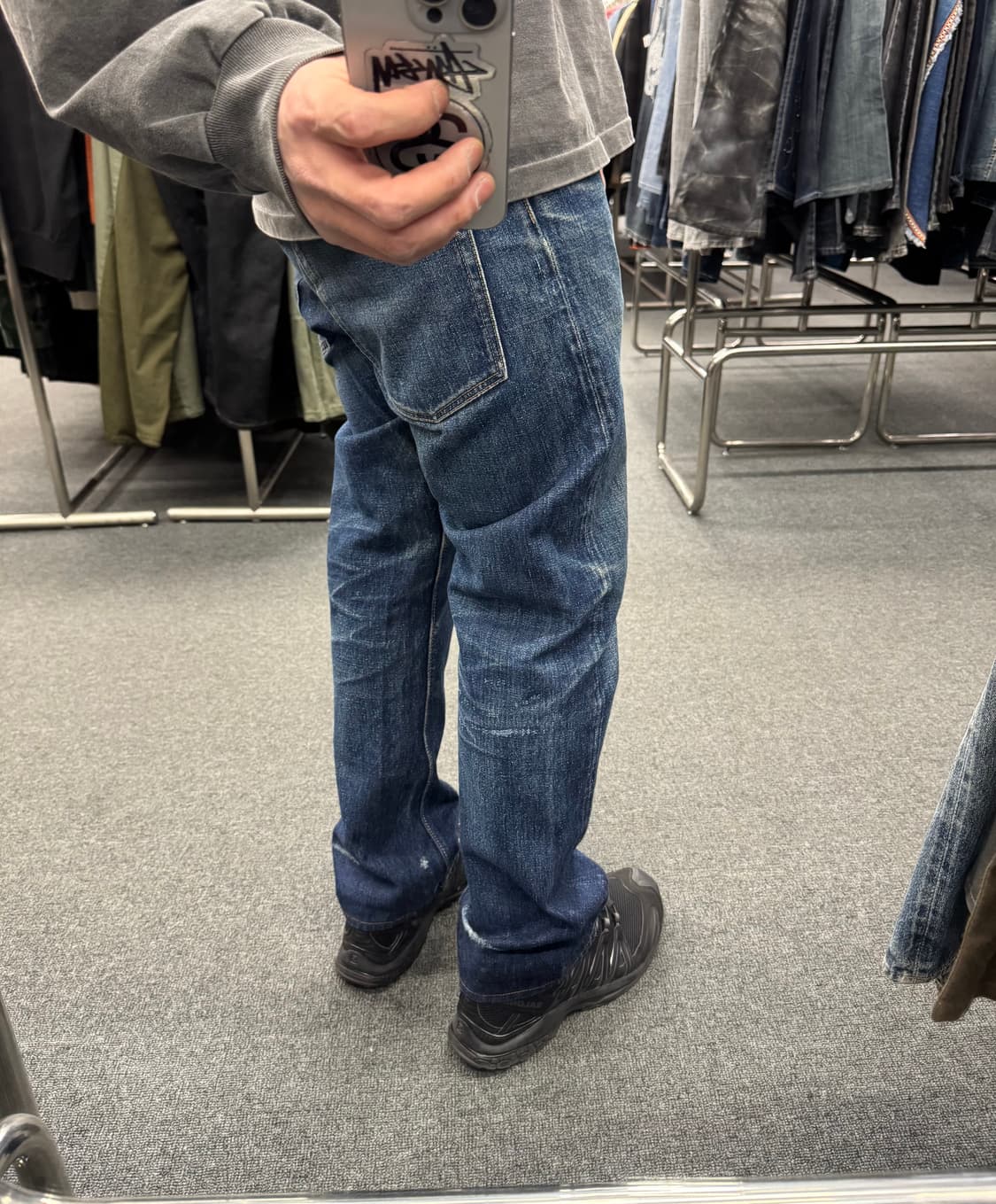 1)오어슬로우 빈티지 워싱 105 데님팬츠 상품이미지1