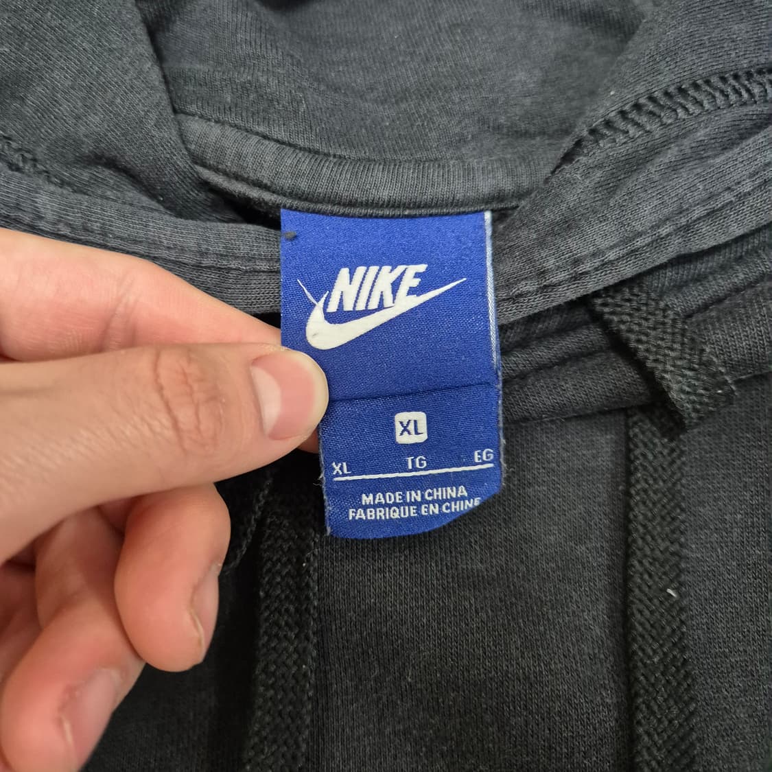 나이키 블랙 자수로고 후드티 XL(105) 상품이미지7