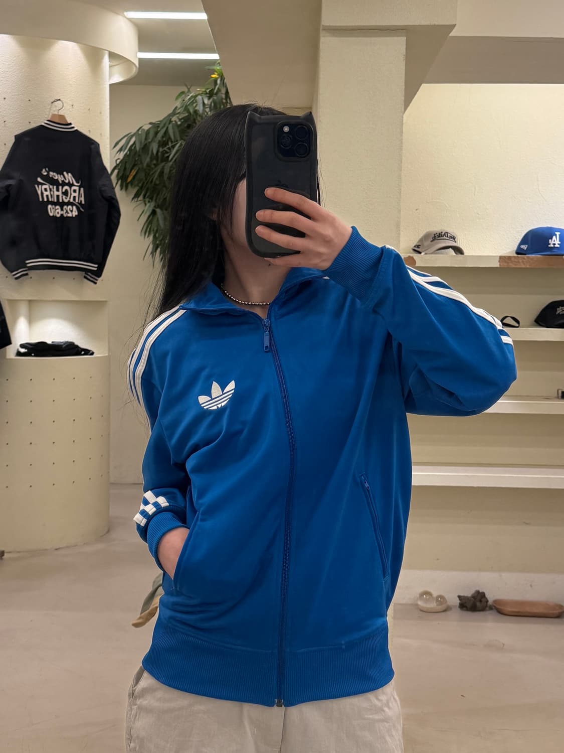 아디다스 파이어버드 블루 트랙탑 져지 U129 상품이미지1