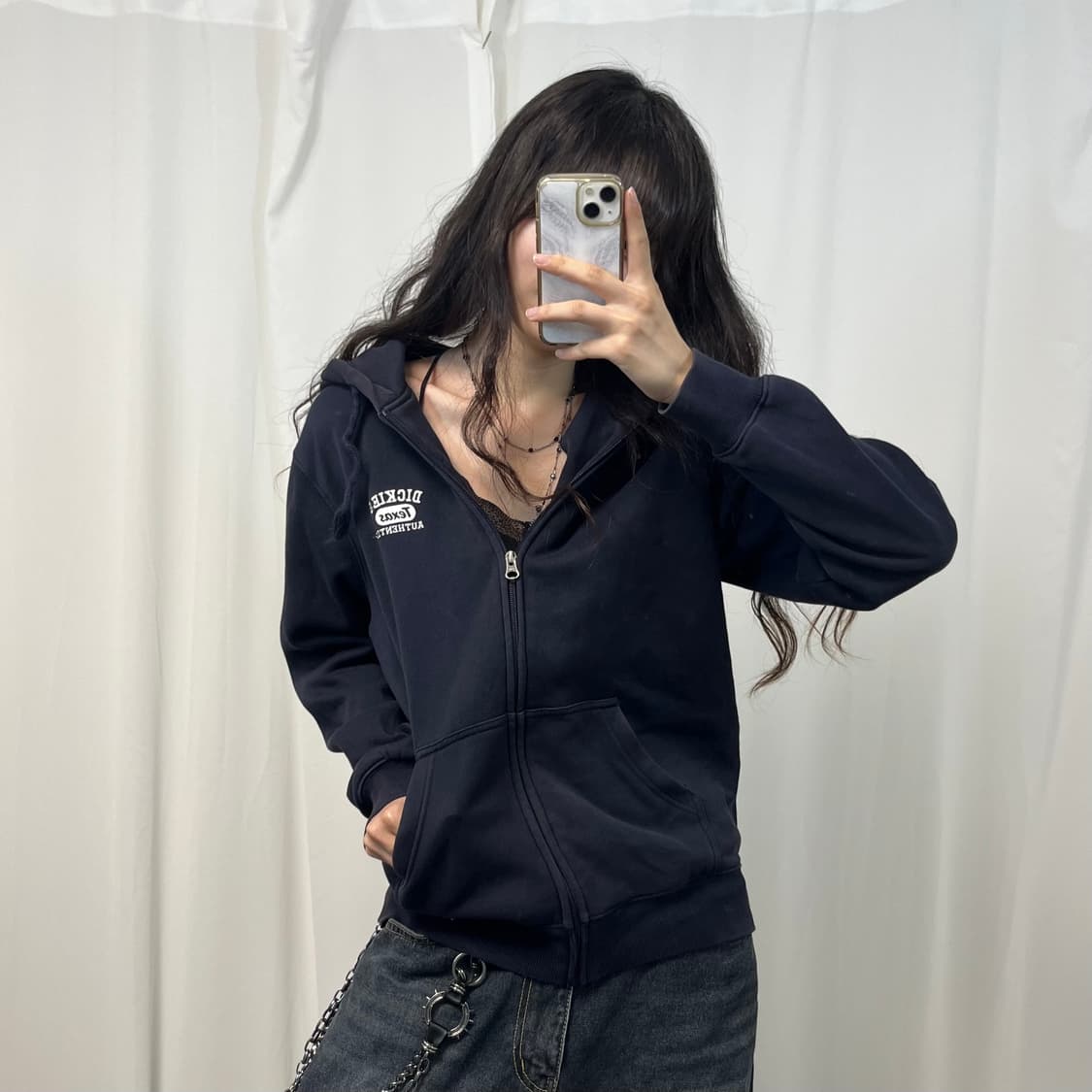 Dickies navy hood zip-up  상품이미지2