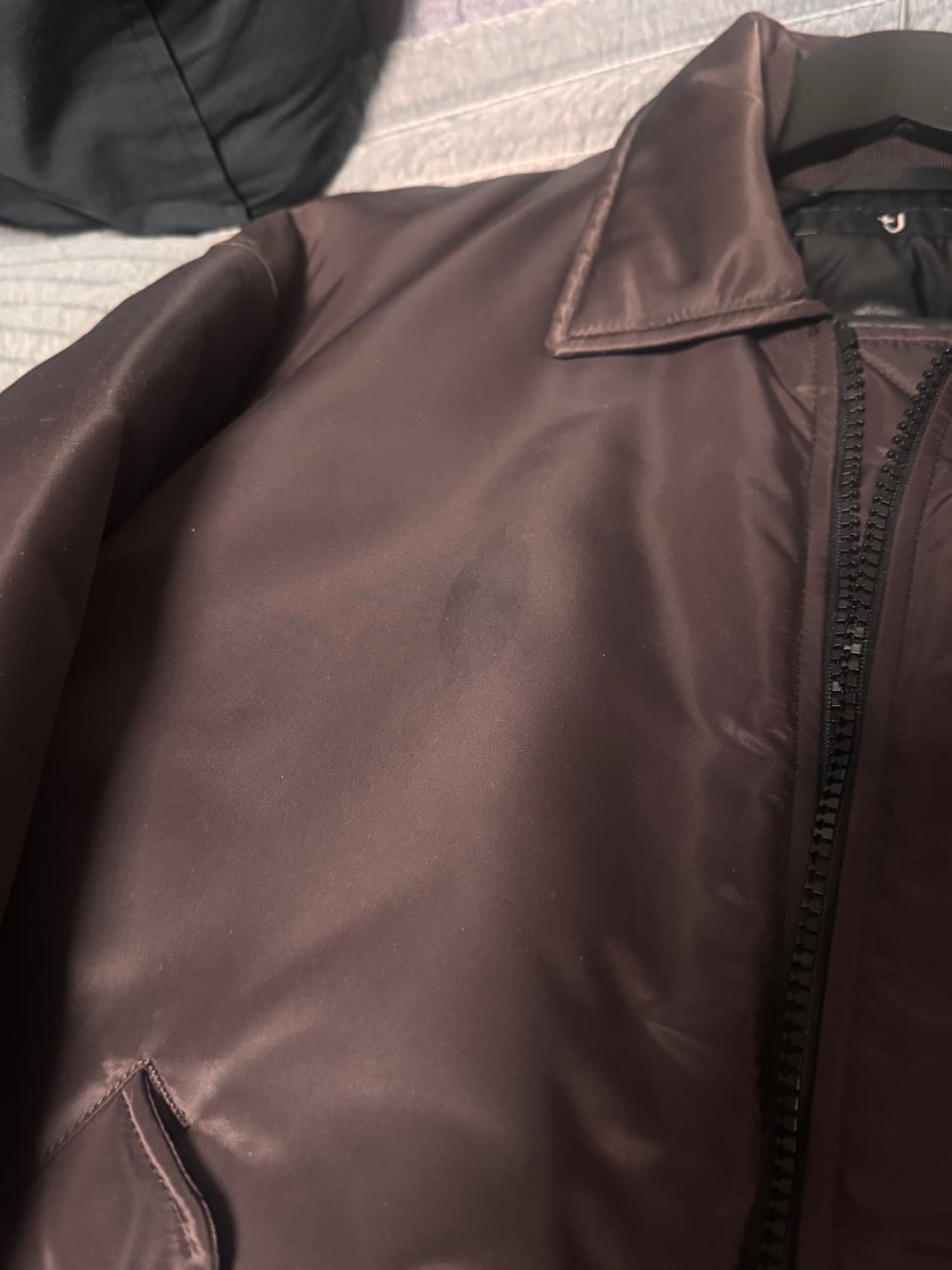 유니클로 질샌더 블루종 와인색 M 상품이미지2