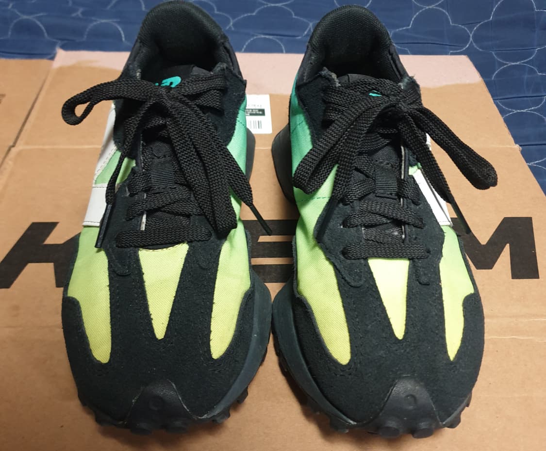 (해외판) 뉴발란스 327 썸머 제이드 그라데이션 스니커즈 블랙(235) 상품이미지3