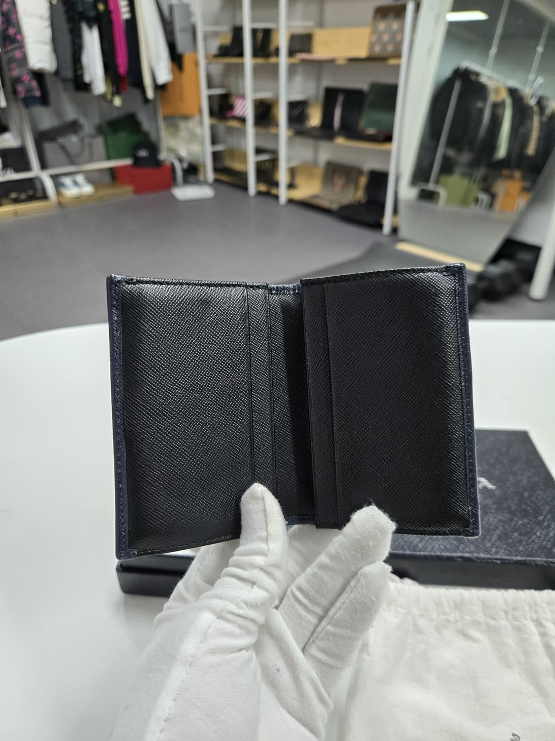 [A급컨디션]프라다 로고 오거나이저 상품이미지5