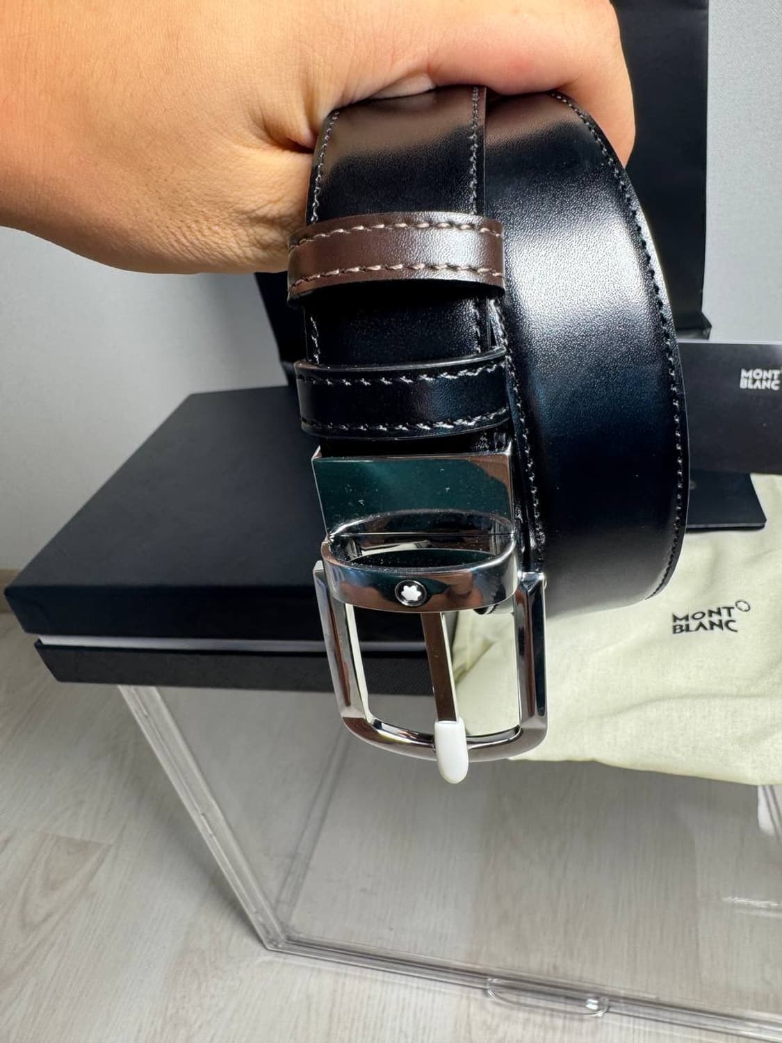 몽블랑 양면 벨트 새상품 상품이미지3