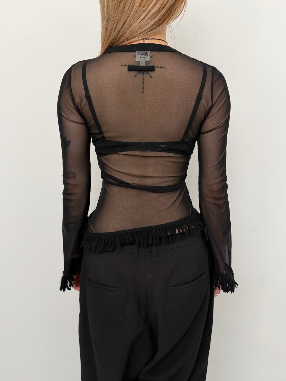 Jean Paul Gaultier 프린지 메쉬탑 상품이미지4