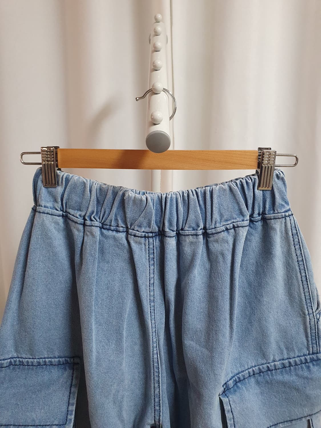 빈티지 데님 카고 버뮤다팬츠 상품이미지7