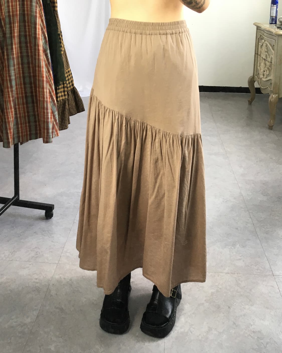 Line detail skirt 상품이미지6