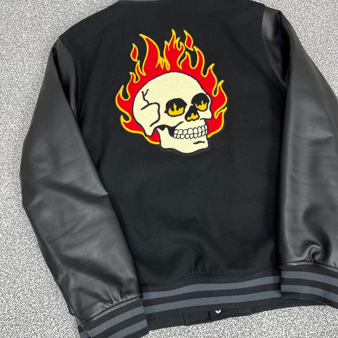 <반스 스컬 레더 바시티 자켓> No.1307 상품이미지6