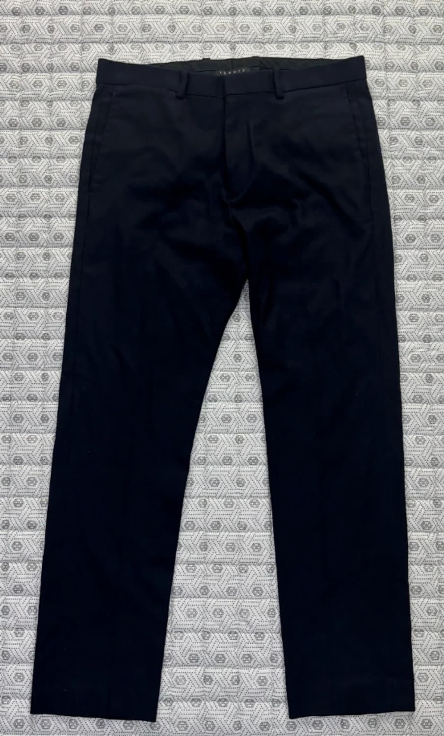 띠어리 블랙 배기 바지 32 상품이미지3