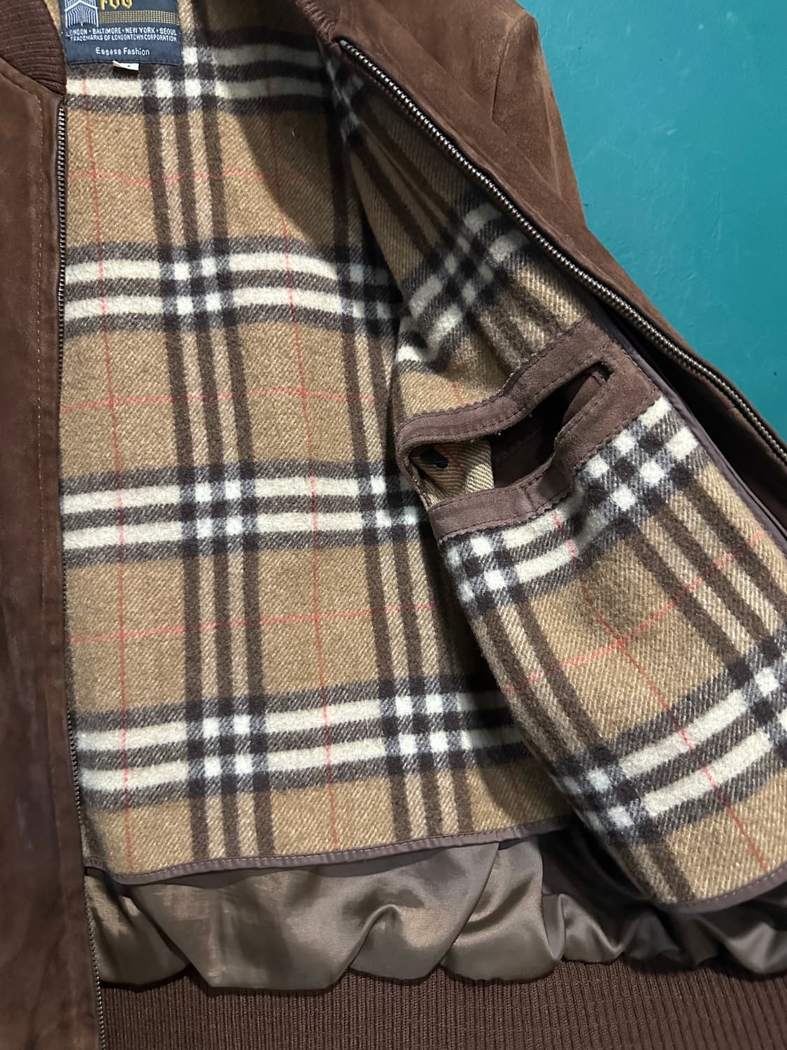 런던포그 양가죽 스웨이드자켓 100사이즈 상품이미지4