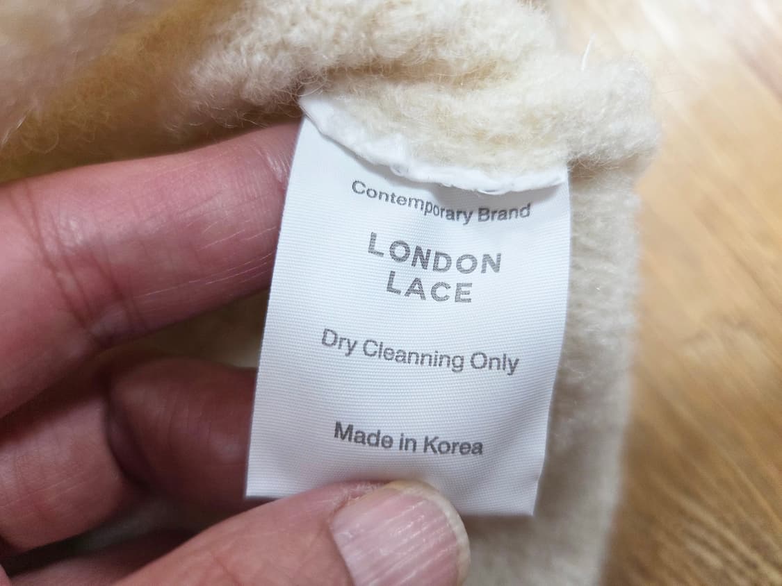 런던레이스(LONDON LACE) 부클 베스트니트 55-66 새상품 상품이미지4