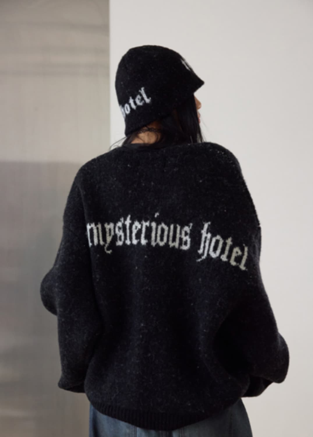 미스테리어스호텔 알파카 울 오버 가디건 상품이미지1