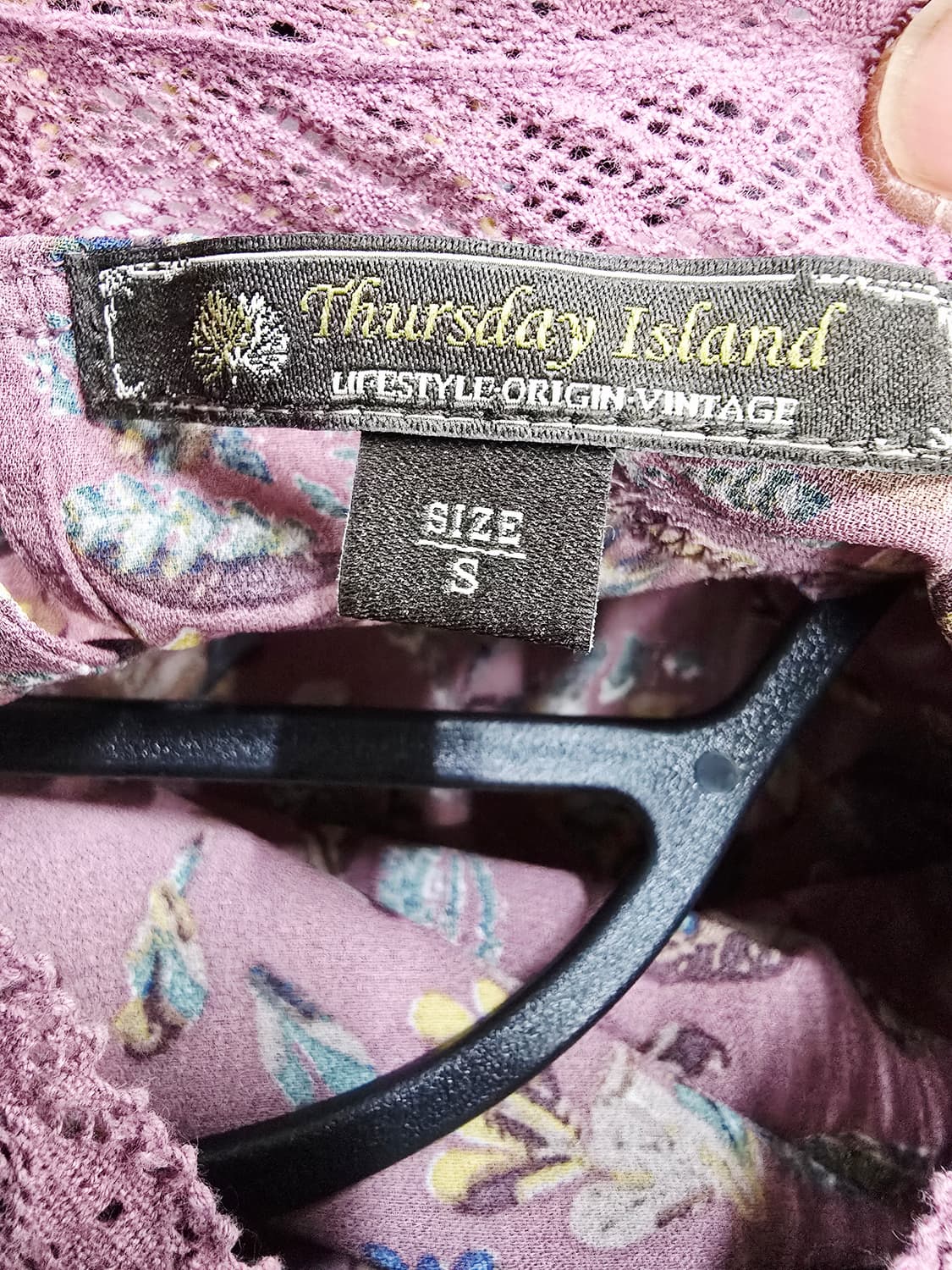 thursdayisland 잔꽃무늬 롱 원피스 프릴 장식 상품이미지9