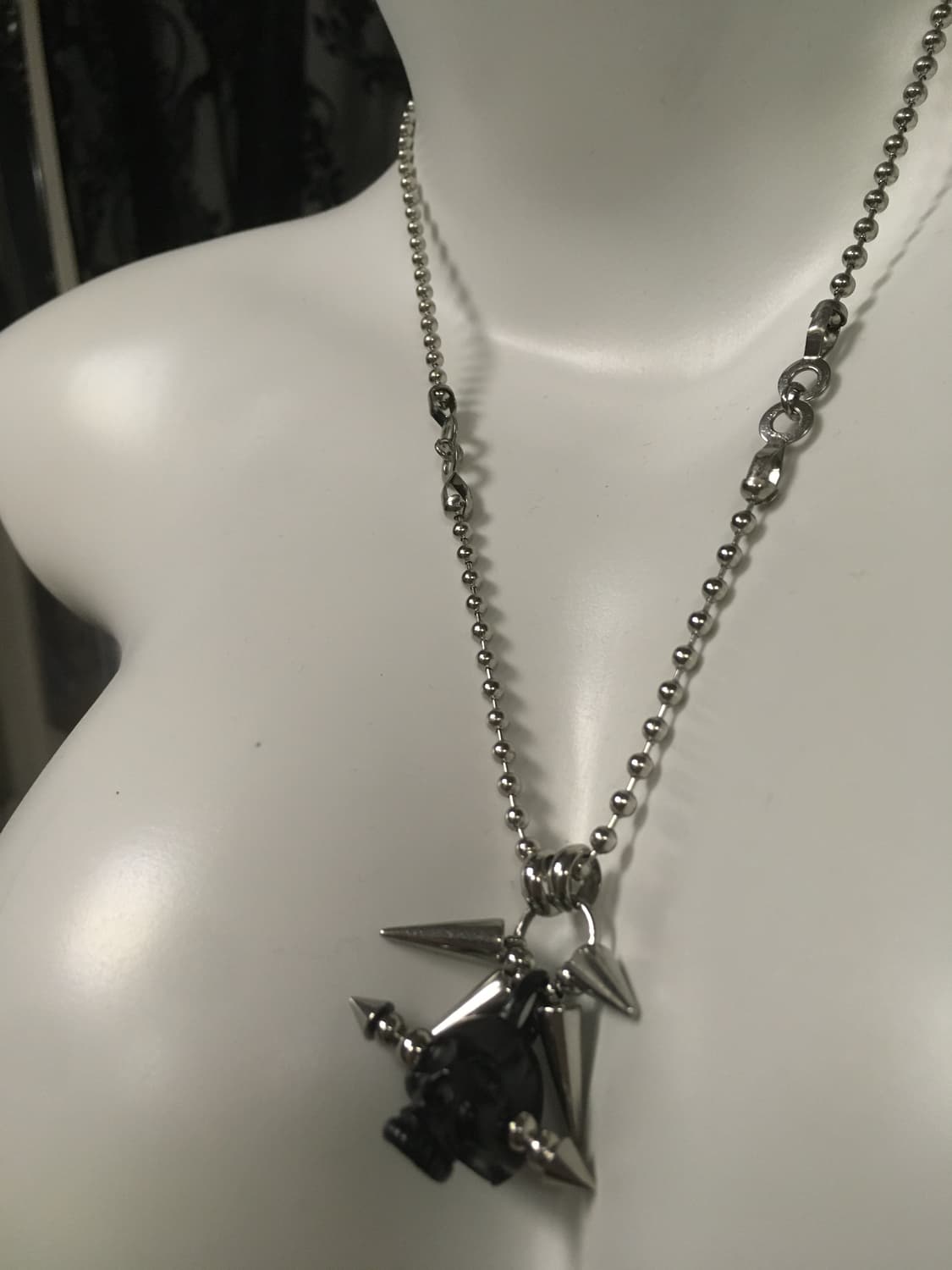 BUZZERBE HORNED SKULL LONG NECKLACE 상품이미지7