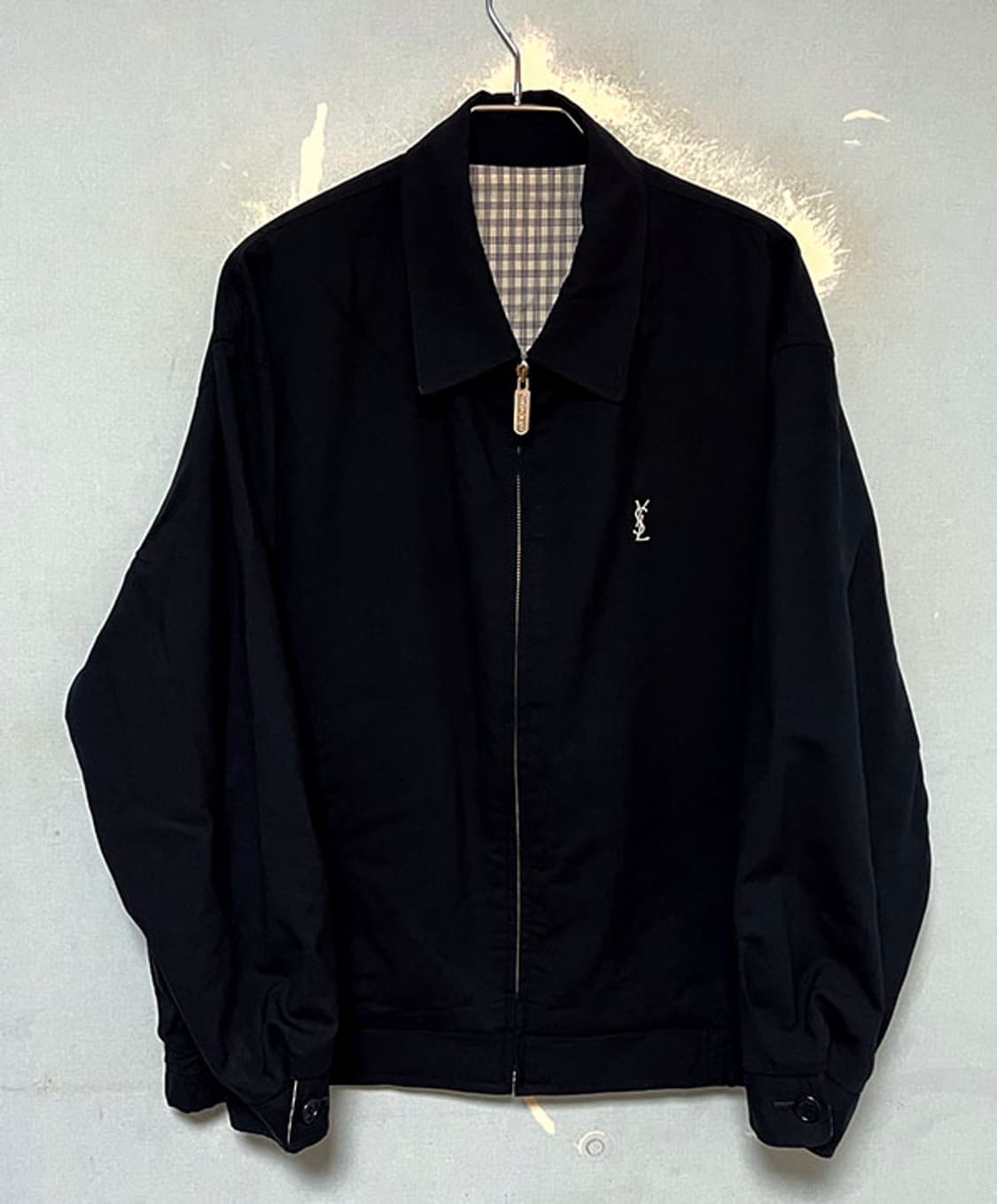 입생로랑 남자 양면 블루종자켓 바람막이점퍼 춘추 캐주얼 L 100 상품이미지2