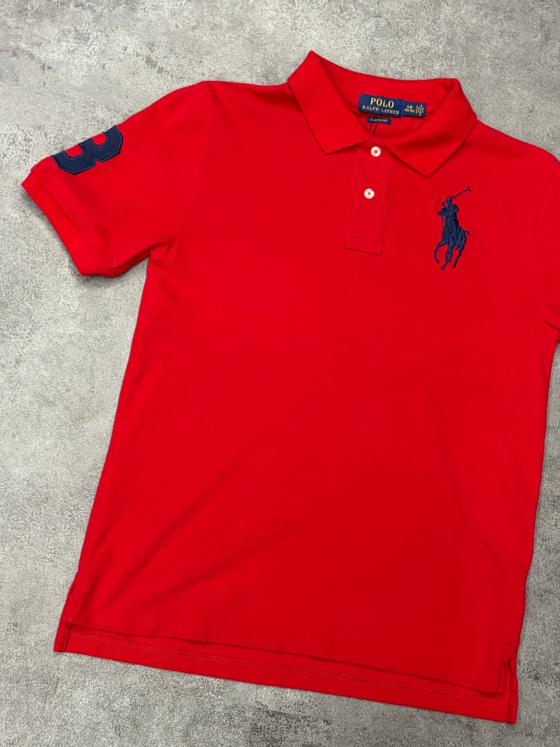 폴로 랄프로렌 빅포니 레드 반팔 카라티 상품이미지4