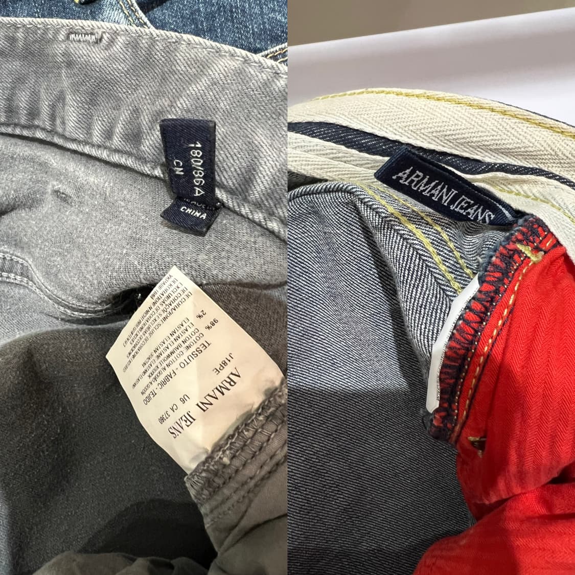 Armani jeans(아르마니 진) 슬림핏 청바지 2개 상품이미지8